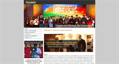 Desktop Screenshot of chewhuaseng-foundation.org